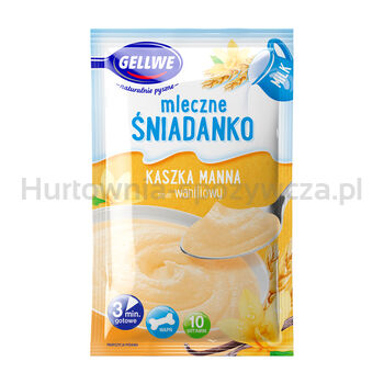 Gellwe Mleczne Śniadanko Kaszka Manna Smak Waniliowy 50 G