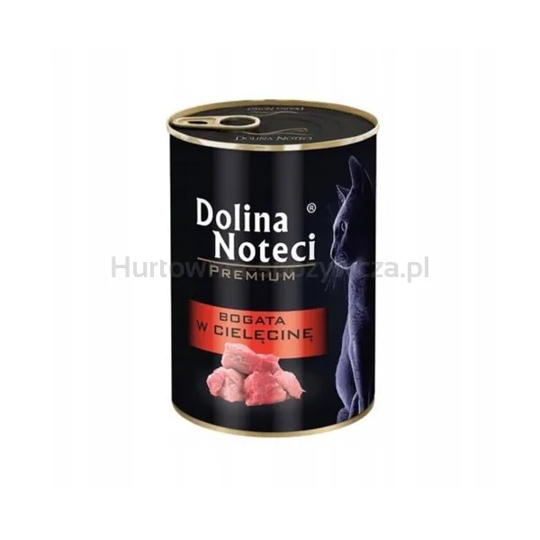 Dolina Noteci Premium Mokra karma puszka dla kota cielęcina 400g