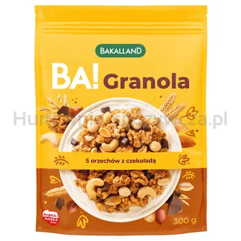 Bakalland Ba! Granola 5 Orzechów Z Czekoladą 300G