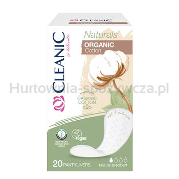 Cleanic Wkładki Higeniczne Dla Kobiet Naturals Organic Cotton 20 Sztuk