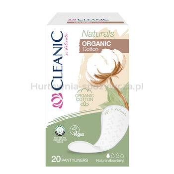 Cleanic Wkładki Higeniczne Dla Kobiet Naturals Organic Cotton 20 Sztuk