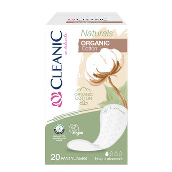 Wkładki Higeniczne Dla Kobiet Cleanic Naturals Organic Cotton 20 Sztuk