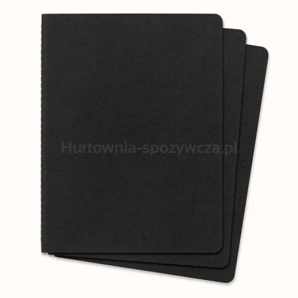 Zestaw 3 Zeszytów MOLESKINE Cahier Journals XL (19x25cm) w kratkę, 120 stron, czarny - 2