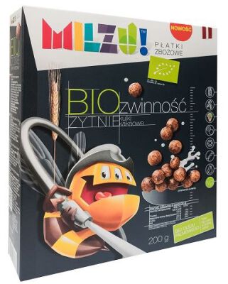 Kulki Żytnio - Owsiane Kakaowe "Zwinność" Bio 200 G - Milzu [BIO]