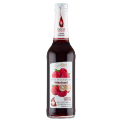 Excellence Syrop Malinowy Zawiera Źródło Witamin B6 I B12.Witalność 320 Ml 