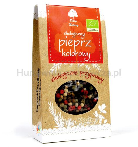 Pieprz Kolorowy Ziarno Bio 30 G - Dary Natury [BIO]