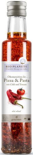 Olej Do Pizzy I Makaronu O Smaku Chili I Pomidora Bio 250 Ml - Bio Planete [BIO]