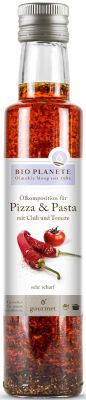 Olej Do Pizzy I Makaronu O Smaku Chili I Pomidora Bio 250 Ml - Bio Planete [BIO]