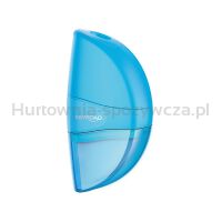 Temperówka KEYROAD Orange, plastikowa, pojedyncza, z gumką, blister, mix kolorów - 3
