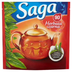 Saga Herbata Czarna 126 G (90 Torebek)