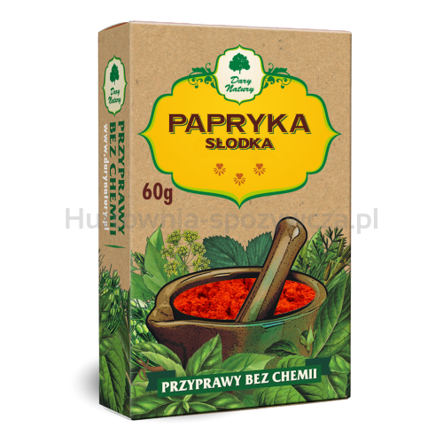 Papryka Słodka Mielona 60 G - Dary Natury [BIO]