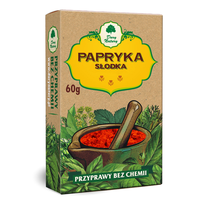 Papryka Słodka Mielona 60 G - Dary Natury [BIO]