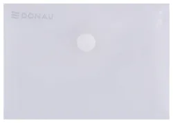Donau Teczka kopertowa zatrzask, PP, A7, 180mikr., transparentna 