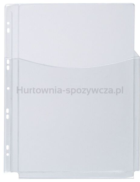Koszulki na katalogi Q-CONNECT, PVC, 3/4A4, krystal, 180mikr., 5szt.