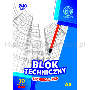 Astra Blok techniczny ASTRAPAP A3 240g 10 ark