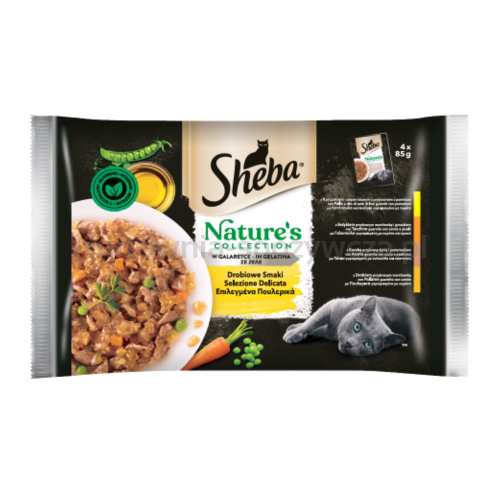 Sheba Nature's Collection Drobiowe smaki w galaretce 340 g (4x85 g)