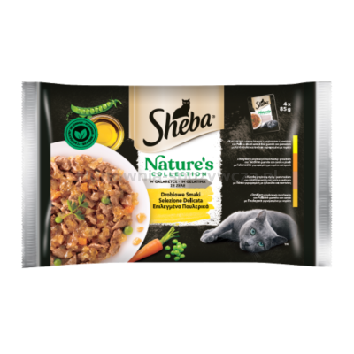 Sheba Nature's Collection Drobiowe smaki w galaretce 340 g (4x85 g)