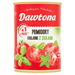 Dawtona Pomidory Krojone Z Bazylią I Oregano 400G