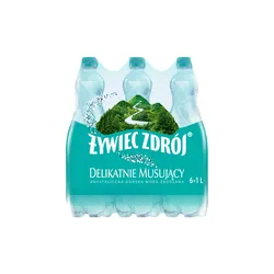 Żywiec Zdrój Delikatnie Musujący 1000 ml (w tym +0,50 zł/szt. zwrotnej kaucji)