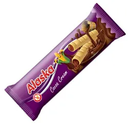 Rurki kukurydziane nadziewane - kakaowe BEZGL. 18 g (opak. zbiorcze)