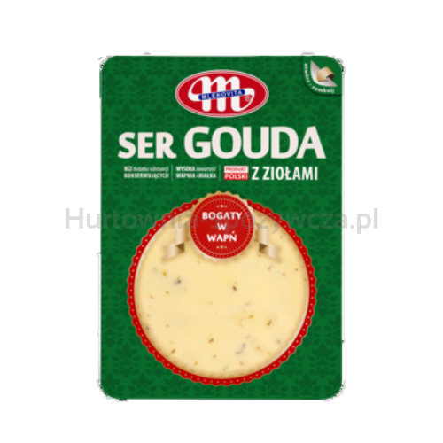 Mlekovita Ser Gouda z ziołami plastry 150G