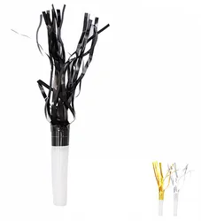 Trąbka imprezowa PARTY GO, 17cm, 8 szt., mix kolorów