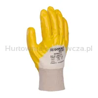 Rękawice DONAU SAFETY Nitrile 02, kat. II, rozm. 7, żółte - 2
