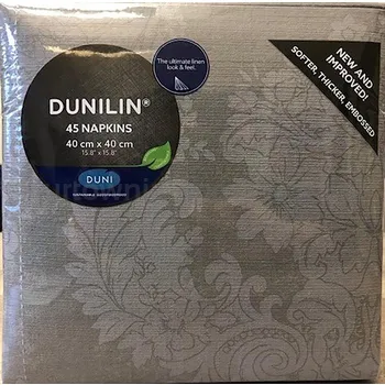 Duni Serwetki Dunilin 40x40 cm Royal Szary 45 szt.