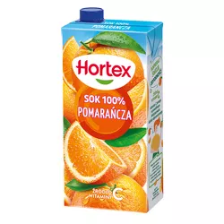 Hortex Sok 100% pomarańcza karton 2 l