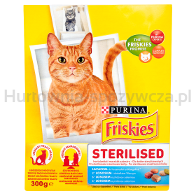 Friskies Sterilized Z Pyszną Mieszanką Łososia I Tuńczyka I Z Warzywami 300G