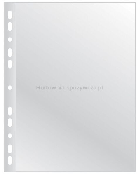 Q-Connect Koszulki na dokumenty poszerzane, PP, A4, groszkowe, 40mikr., 100szt. 
