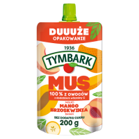 Tymbark Mus 100% Jabłko Mango Brzoskwinia Banan 200 G