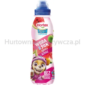 Hortex Leon i Przyjaciele Napój Woda + Sok jabłko, arbuz butelka aPet 400ml SK