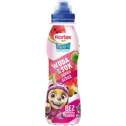 Hortex Leon i Przyjaciele Napój Woda + Sok jabłko, arbuz butelka aPet 400ml kaucja (w tym +0,50 zł/szt. zwrotnej kaucji)