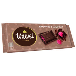 Wawel Czekolada Brownie z malinami 100g