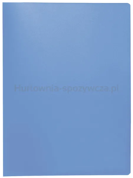 Q-Connect Teczka ofertowa, PP, A4, 380mikr., 20 koszulek, transparentna niebieska 
