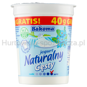 Bakoma Jogurt Naturalny Gęsty 370G