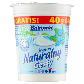 Bakoma Jogurt Naturalny Gęsty 370G