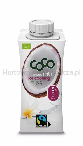 Coconut Milk - Napój Kokosowy Do Gotowania Bez Dodatku Cukrów Fair Trade Bio 200 Ml - Coco (Dr Martins) [BIO]