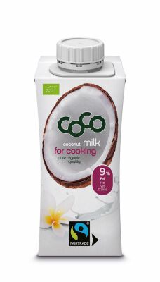 Coconut Milk - Napój Kokosowy Do Gotowania Bez Dodatku Cukrów Fair Trade Bio 200 Ml - Coco (Dr Martins) [BIO]