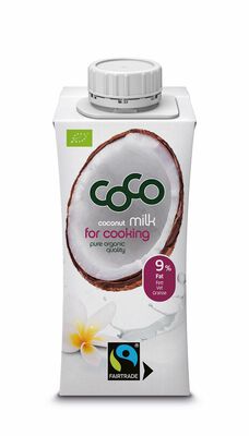 Coco Dr. Martins  Coco Coconut Milk Napój Kokosowy Do Gotowania Bez Dodatku Cukrów Fair Trade Bio 200 Ml [BIO]