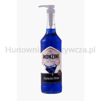 Monzini Syrop Blue Curacao 1L Z Pompką