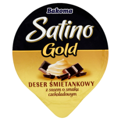 Bakoma Satino Deser Gold Śmietankowy Z Sosem Czekoladowym 140G