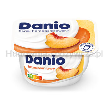 Danone Danio Serek Homogenizowany Brzoskwiniowy 130 G