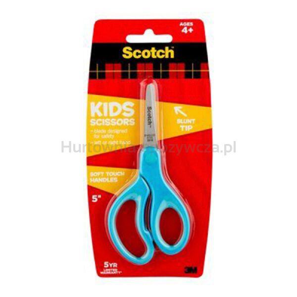 Nożyczki dla dzieci SCOTCH® (1442B), zaokrąglone, 12cm, niebieskie i różowe - 4
