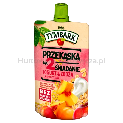 Tymbark Przekąska Na 2 Śniadanie Jogurt  Zboża + Owoce Sadu 100 G