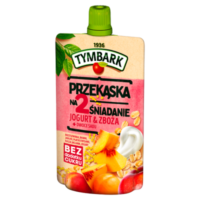 Tymbark Przekąska Na 2 Śniadanie Jogurt  Zboża + Owoce Sadu 100 G