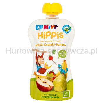 Hipp Bio Od Pokoleń, Jabłka-Gruszki-Banany, Po 6. M-Cu, 100 G