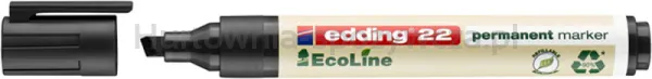 Marker permanentny e-22 EDDING ecoline, 1-5mm, czarny
