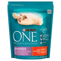 Purina One Karma Dla Kotów Sensitive Bogata W Indyka I Ryż 800G